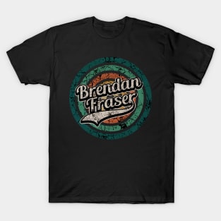 Brendan Fraser // Retro Circle Crack Vintage T-Shirt